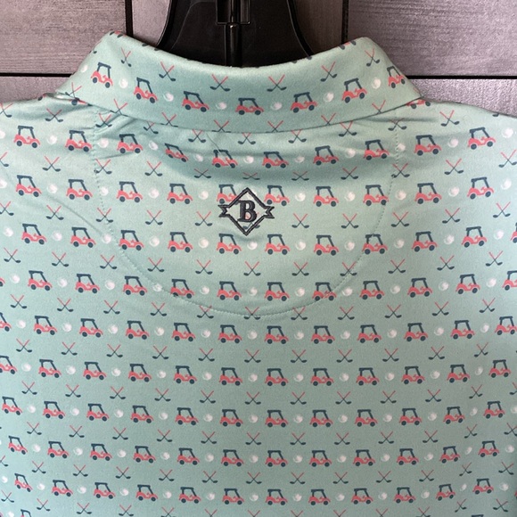 Men’s Burlebo Performance Polo-Tee Time Golf - Picture 4 of 12